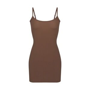 Skims M FITS EVERYBODY B22 SLIP DRESS Jasper Brown NWT